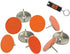 Orange Reflective Tacks 100 Pack Trail Marking Tacks, Glow Tacks, Hiking Markers, Trail Marking Reflectors, Mark Trail Reflective Thumb Tacks for Hunting, Orange Tacks with Included LED Keychain Light