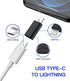 4Pack,USB C Female to Lightning Male Adapter,USB-C to Lightning Adapter,Lightning to USB C,Type C Cable Charger Adaptor for Apple iPhone 12 11 Mini PRO MAX XS XR X SE2 7 8Plus Ipad AIR USBC Charging