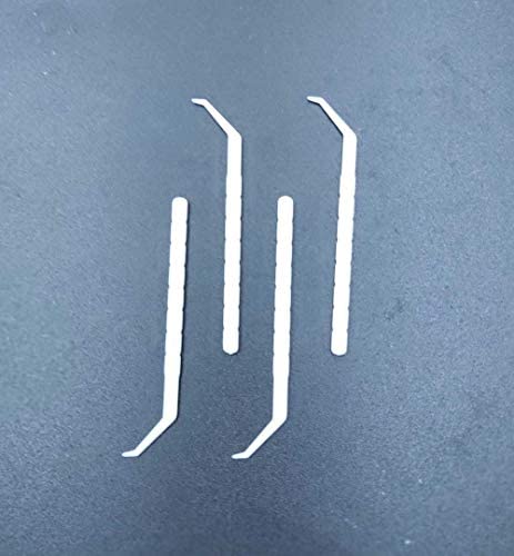 Angled toothpick Scalerpick White Plastic Household Teeth Cleaning Curved Hook 2 Bottle 400pieces