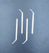 Angled toothpick Scalerpick White Plastic Household Teeth Cleaning Curved Hook 2 Bottle 400pieces