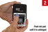 2000 PLUS 4-in-1 Self-Inking E-Message Date Stamp, 1-7/8" x 3/16" Impression, Blue and Red Ink (011098)