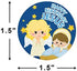 Religious Christmas Stickers Happy Birthday Jesus Nativity Stickers for Kids Christian School Classroom Decoration VBS Party Favor 500Pcs