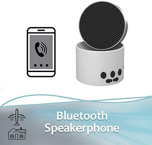 LectroFan Micro2 Guaranteed Non-Looping Sound Machine and Stereo Ready Bluetooth Speaker with White Noise, Fan Sounds, Ocean Sounds for Sleep, Relaxation, Privacy, Study, and Audio Streaming, White