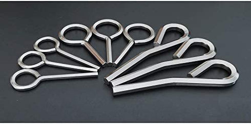 1/8", 5/32" and 7/32" Three Sizes of Hex Key Dogging Key Allen Key with Full Loop for Key Ring, Allen Wrench Door Key for Push Bar Panic Exit Devices 9 Pieces – Solid Metal