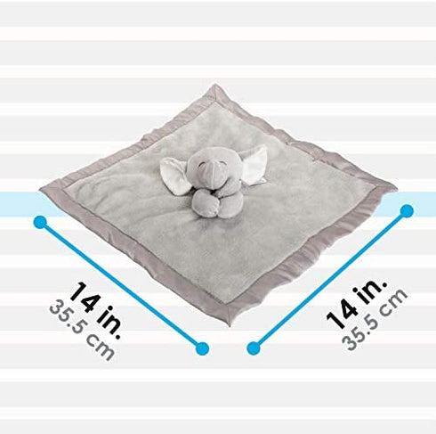 KIDS PREFERRED Carter's Elephant Plush Stuffed Animal Snuggler Lovey Security Blanket - Gray