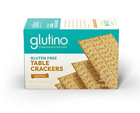 Glutino Gluten Free Table Crackers, Premium Squares, Original, 7 oz
