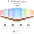 ASAKUKI 300ML Essential Oil Diffuser, Quiet 5-in-1 Premium Humidifier, Natural Home Fragrance Aroma Diffuser with 7 LED Color Changing Light and Auto-Off Safety Switch