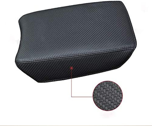 Beerte Central Console Armrest Box Fit for Honda CRV 2017 2018 2019 2020 2021 2022 Cover Car Armrest Cover Auto Center Console Pad(Black Carbon Fiber Pattern)