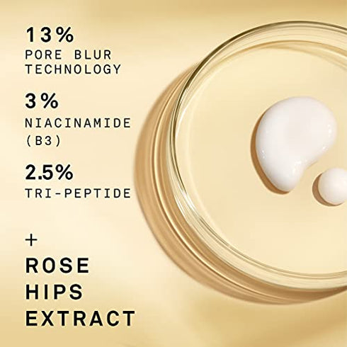 Mele Minimizing Serum Visibly Reduces Pore Size and Reduces Excess Oil Smooth Pore With Pore Blur Technology, Tri-peptide, and Rose Hips Extract For Glowing Skin 1 OZ