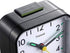 Tinload Small Battery Operated Analog Alarm Clock Silent Non Ticking, Ascending Beep Sounds, Snooze,Light Functions, Easy Set(Black)