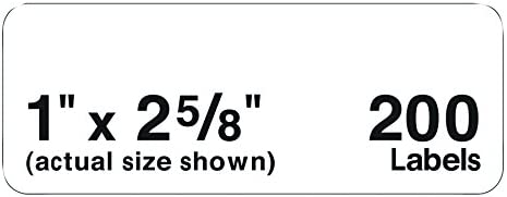 AVERY Mini-Sheets Address Labels 1 x 2-5/8, Pack of 200 (2160), White