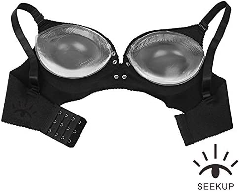 SEEKUP Women Silicone Bra Pads Inserts Breast Enhancer Bust Push up Pads Cleavage-Enhancing Swimsuit Enhancement M, L, XL