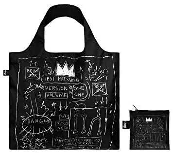 LOQI Museum Jean Michel Basquiat Reusable Shopping Bag, One Size, Crown