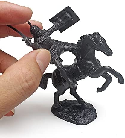 Army Toys, Army Men Toys for Boys,Medieval Knight Military Toys 28 Pieces of Warrior Horse Toy Soldier Models are Suitable for Learning Historical Warfare, Role-Playing and Giving Creative Gifts