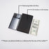 AG Wallets Genuine Leather Mens Long ID 19 Credit Card Security Wallet Black (RFID_Black)
