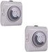 GE 24-Hour Heavy Duty Indoor Plug-in Mechanical 2 Pack, 2 Grounded Outlets, 30 Minute Intervals, Daily On/Off Cycle, for Lamps, Seasonal Lighting, Holiday Decorations, 46211 Timer, Gray/White, 2 Count