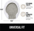 Gorilla Grip Thick Memory Foam Bathroom Toilet Lid Seat Cover, Soft Velvet Topside, Machine Wash, Plush Cushioned Covers Fits Most Size Lids, Decorative Bath Room Accessories, 19.5x18.5, Bright White
