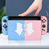 DLseego Switch Skin Sticker Pretty Pattern Full Wrap Skin Protective Film Sticker Compatible with Switch-Blue and Pink Sailor Moon
