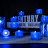 Homemory 24PACK Blue Tea Lights Candles, Flameless Flickering LED Candles Battery Operated, Navy Blue Tea Lights, Blue Base, Batteries Included