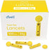 O'WELL Twist Top Lancets 33 Gauge, 100 Count | Ultra Thin Needle Lancets for Blood Glucose & Keto Testing | Box of 100 Sterile Lancets