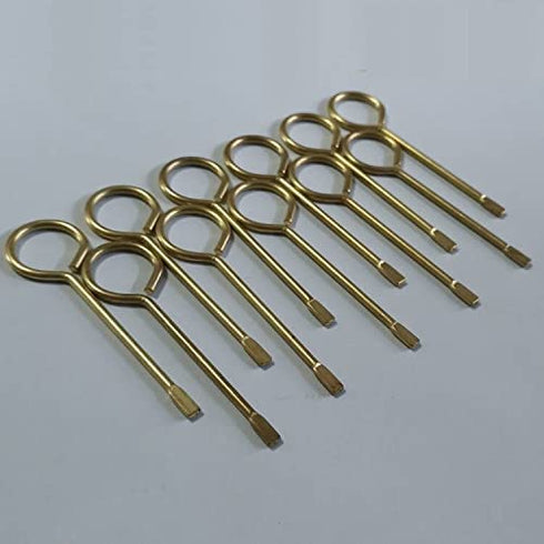 Interior Door Key for Bedroom Door, Bathroom Emergency Key for Interior Privacy Door Lock Compatible -12 Pack