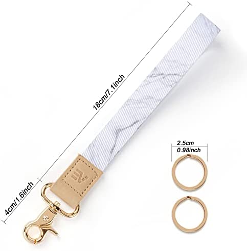 EcoVision Keychain Lanyard for Keys, Wristlet Key Chain for Women, Key Holder Lanyards with 2 keyrings