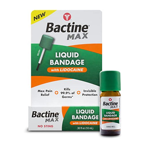 Bactine MAX Liquid Bandage with Lidocaine, .30 fl. Ounce