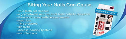 Onyx Professional "Stop The Bite" Nail Biting & Thumb Sucking Deterrent Polish 0.5 fl oz - Helps Nails Grow & Can Be Used As Top or Base Coat