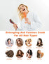 MIUSKATL Detangling Brush Set - Detangler Brush for Curly Thick Natural Straight Fine Wet or Dry Hair Wet Brush Detangling Brush with 3 Alligator Styling Sectioning Clips Hair Brushes for Women and Kids
