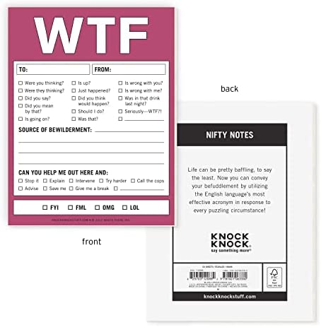 Knock Knock 12088 WTF Nifty Notes