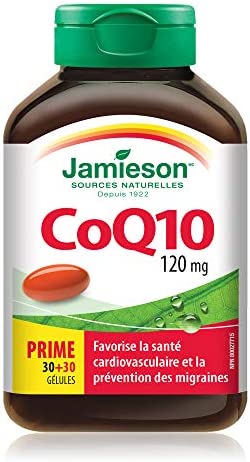 Jamieson CoQ10, 120mg, Bonus 30+30 softgels