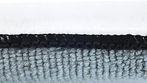 Scrub Ninja - Interior Scrubbing Sponge (5”x3”) for Leather, Plastic, Vinyl and Upholstery Cleaning (White/Gray)