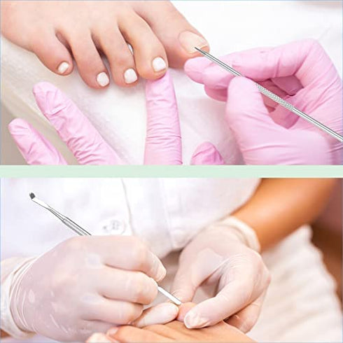 6-Pack Ingrown Toenail File and Lifters, Professional Surgical Stainless Steel Ingrown Toenail Removal Tool Kit, Manicure Treatment Pedicure Nail Correction Polish Pain Under Sidewall Cleaner Relief