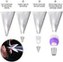 GEMLON Disposable Icing Piping Bags and Tips Set, 100Pcs 12 Inch Clear Plastic Pastry Bags Icing Piping Bags, Cookies&Cupcake&Cake Decorating Tool Supplies with Frosting Bags&6 Tips&2 Couplers&2 Ties