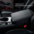 CKE for 11th Gen Civic for Honda Civic 2022 2023 Accessories Leather Auto Armrest Cover Storage Box Protector Interior Center Console Seat Cover - Black (Gray line)