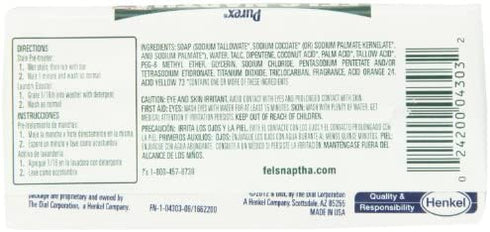 Fels Naptha Dial Laundry Soap, MULTI, 5 oz (Pack of 1)