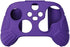 eXtremeRate PlayVital Guardian Edition Purple Ergonomic Soft Anti-Slip Controller Silicone Case Cover, Rubber Protector Skins with Black Joystick Caps for Xbox Series S and Xbox Series X Controller
