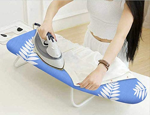 12.5 x 30 Inch Mini Ironing Board Cover - with 100% Cotton Iron Cover and Extra Thick Pad,Resists Scorching and Staining,Fits for Small Table Top Ironing Board