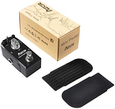 AZOR Distortion Guitar Pedal Effect 3 Modes Natural, Tight, Classic Mini Pedal for Electric Guitar True Bypass