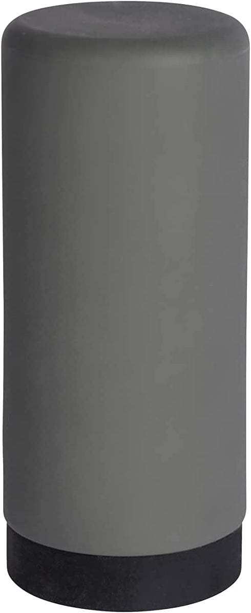 Wenko, Grey Easy Squeez-e Washing, Refillable Dish Liquid and Hand Soap Kitchen and Bathroom, Countertop Dispenser, 2.4 x 2.4 x 5.5 inches