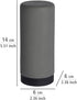 Wenko, Grey Easy Squeez-e Washing, Refillable Dish Liquid and Hand Soap Kitchen and Bathroom, Countertop Dispenser, 2.4 x 2.4 x 5.5 inches