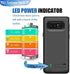 LOYTAL Battery Case for Samsung Galaxy Note 8, 6500mAh Rechargeable Battery Charging/Charger Case with S-Pen Hole, Adds 1.4X Extra Juice, Charges 2 Devices Simultaneously