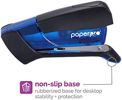 Paper Pro Compact Classic No Effort, One Finger, 80% Easier Staplers - Great for Carpal Tunnel and Arthritis, Assorted (3054)