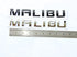 Yoaoo 1x OEM Black Malibu Nameplate Letter Emblem Badge Glossy Alloy for Gm Malibu