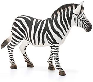 Schleich Wild Life, Animal Figurine, Animal Toys for Boys and Girls 3-8 Years Old, Female Zebra, Ages 3+