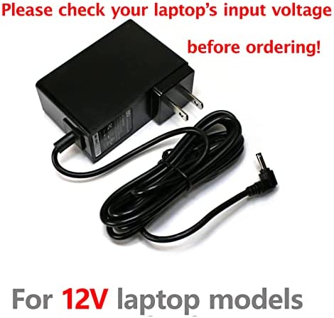 EDO Tech 12V Compatible AC Wall Charger for Gateway GWTN116-1 GWTC116-1 GWTC116-2 GWTN116-3 GWTN141-1 GWTN141-5 GWTN156-11 GWTN133-1 GWNC21524 Laptop