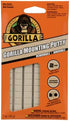Gorilla Removable Mounting Putty, 84 Pre-cut Squares, Off White (Pack of 3)