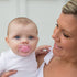 Dr. Brown's Advantage Symmetrical Pacifier with Air Flow and Pacifier Clip - Pink - 2-Pack - 0-6m