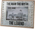 Pavilion - The Man The Myth The Legend - Wood and Metal 4x6 Picture Frame