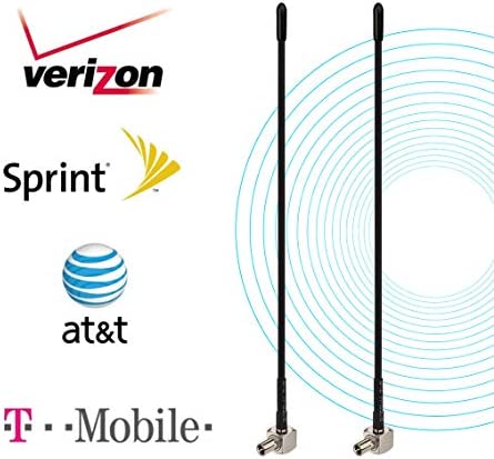 Bingfu 4G LTE Antenna Mini Soft Whip TS9 Antenna (2-Pack) Compatible with Verizon AT&T T-Mobile Sprint 4G LTE Mobile Hotspot MiFi Router Cellular Mobile Broadband Modem USB Modem Dongle Adapter